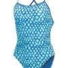 Uglies Sirena Tie Back Swimsuit - Blue -Outlet Swimsuit Zone Store 0910srena 480 front 1548853332