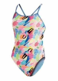 Uglies Dive Deep Double Strap Back Swimsuit