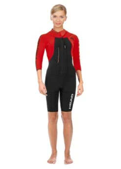 Head Swimrun Rough Shorty Womens Wetsuit - Black/Red -Outlet Swimsuit Zone Store 232028 452445 hqprd 1