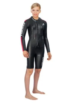 Head Swimrun Base Womens Shorty Wetsuit - Black / Red -Outlet Swimsuit Zone Store 232034 452447 hqprd 1