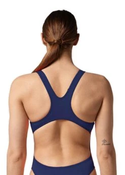 Akron Babbitt Evo Swimsuit - Orange/Navy Blue -Outlet Swimsuit Zone Store 446 3289 60239