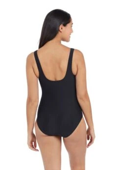 Zoggs Sandon Scoopback Ecolast Swimsuit - Black 7 Zoggs Sandon Scoopback Ecolast Swimsuit - Black -Outlet Swimsuit Zone Store 462553 bk1