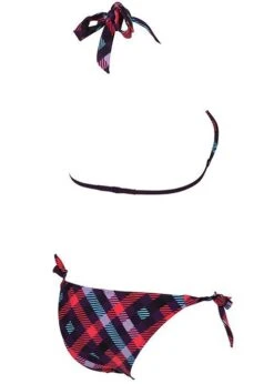 Arena Womens Checks Triangle Swim Bikini Purple/Plum -Outlet Swimsuit Zone Store 87060 99 checks triangle back 2