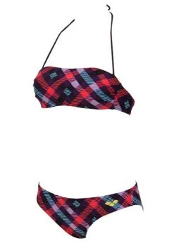 Arena Womens Checks Bandeau Swim Bikini Purple/Multi-coloured 8 Arena Womens Checks Bandeau Swim Bikini Purple/Multi-coloured -Outlet Swimsuit Zone Store 87061 99 checks bandeau 2