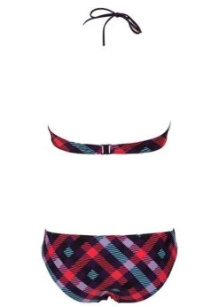 New Products -Outlet Swimsuit Zone Store 87061 99 checks bandeau front back 2