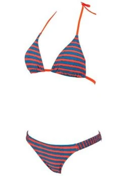 Arena Womens Stripes Triangle Swim Bikini Orange/Turquoise -Outlet Swimsuit Zone Store 87063 82 stripes triangle 2