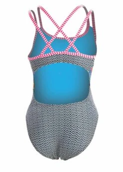 Uglies Hyper Tropic Double Strap Keyhole Back Swimsuit 7 Uglies Hyper Tropic Double Strap Keyhole Back Swimsuit -Outlet Swimsuit Zone Store 8810hptr 998n back