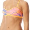 TYR Wave Rider Bikini Top - Pink/Blue