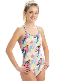 Uglies Dive Deep Double Strap Back Swimsuit -Outlet Swimsuit Zone Store dolphin 22