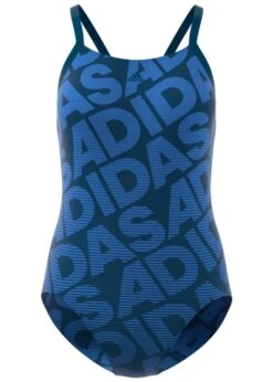 Adidas Allover Print Swimsuit - Blue -Outlet Swimsuit Zone Store dq3245 app virtual front white 2