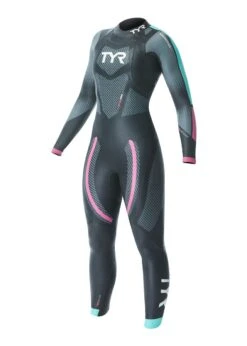TYR Women's Category 5 Wetsuit - Black/Blue -Outlet Swimsuit Zone Store hcaff6 737
