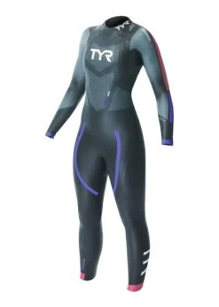 TYR Women's Category 3 Wetsuit - Black/Seafoam -Outlet Swimsuit Zone Store hcahf6 738 2