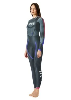 TYR Women's Category 3 Wetsuit - Black/Seafoam