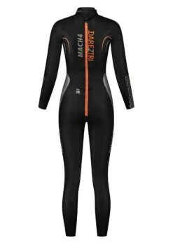 Dare2Tri MACH4.1 Women’s Wetsuit -Outlet Swimsuit Zone Store mach4 vrouw black orange back 1