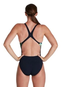 Speedo Placement Powerback Swimsuit - Navy/ Ultraviolet/ Yellow/ Adriatic -Outlet Swimsuit Zone Store tumbnail 0657570a 9827 406c bd9a 13e41c868aae