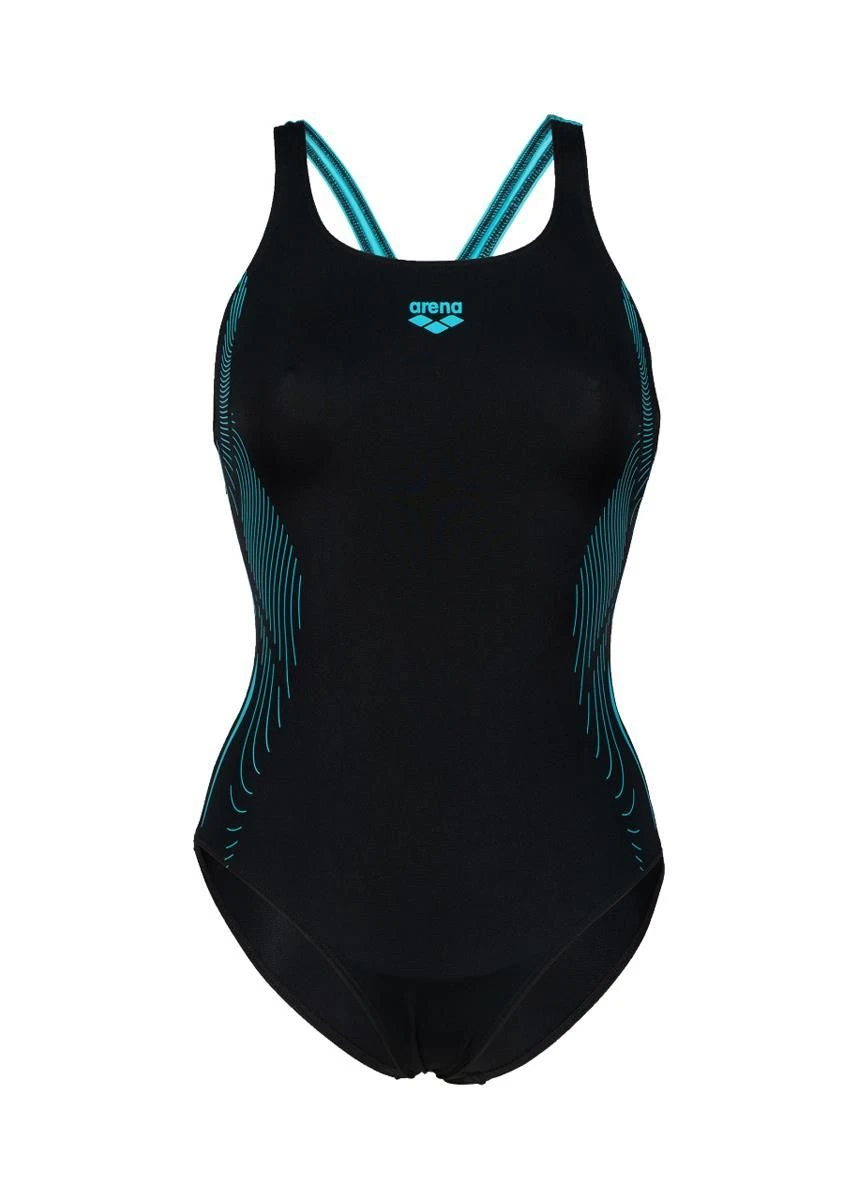 Arena Swim Pro Graphic Swimsuit - Black/Martinica 9 Arena Swim Pro Graphic Swimsuit - Black/Martinica - Image 7