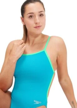 Speedo Solid Vback Swimsuit - Aquarium/ Fake Green -Outlet Swimsuit Zone Store tumbnail 2e64c61b d8e0 4755 bea8 236c5639f3ac