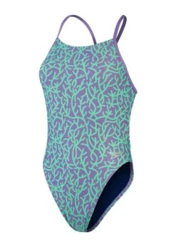 Speedo Allover Digital Tie Back Swimsuit - Coral Flow -Outlet Swimsuit Zone Store tumbnail 4dbe54fc 34f6 45eb 96c9 31dcda2ac98e