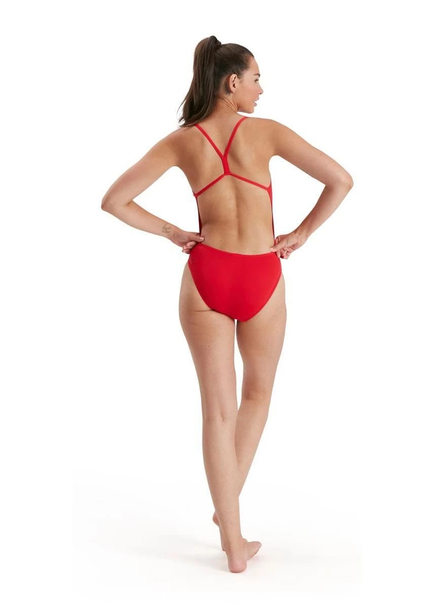 Speedo Eco Endurance+ Thinstrap Swimsuit - Fed Red 8 Speedo Eco Endurance+ Thinstrap Swimsuit - Fed Red - Image 6