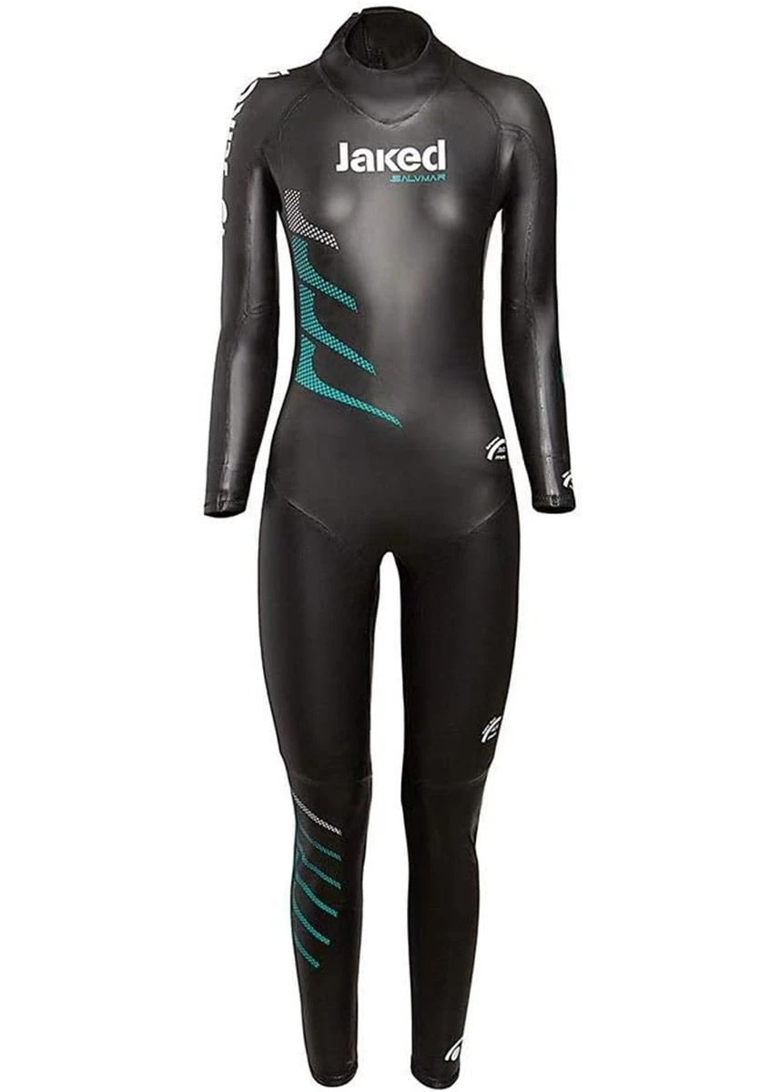 Jaked Womens Challenger Wetsuit - Black / Sky Blue 4 Jaked Womens Challenger Wetsuit - Black / Sky Blue - Image 2