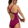 Arena Kiko Graphic V Back Pro Swimsuit - Red Fandango / Black