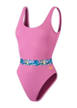 SPEEDO BELTED DEEP U-BACK SWIMSUIT - TWILIGHT MAUVE -Outlet Swimsuit Zone Store tumbnail c88b1569 2405 4b84 a7e0 1ddf6d860781