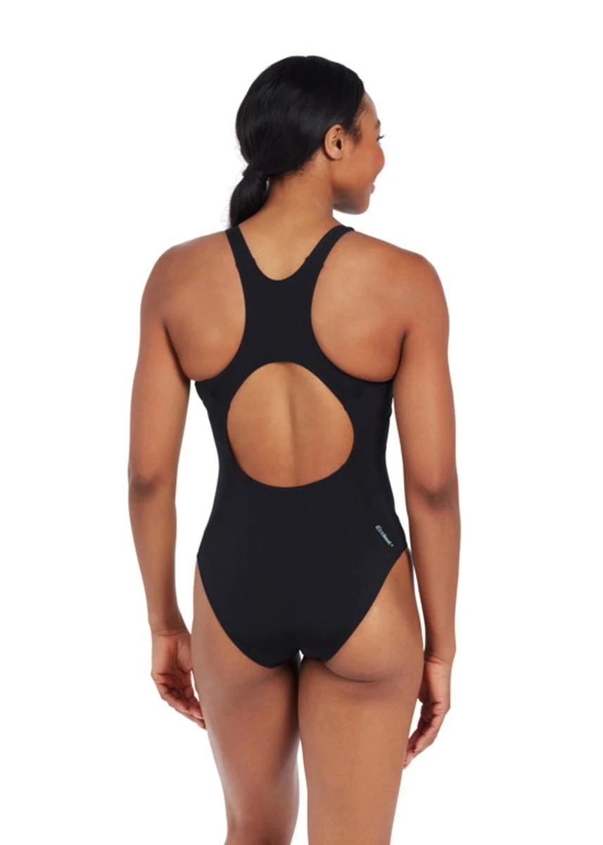 Zoggs Cottesloe Powerback Ecolast Swimsuit - Black 3 Zoggs Cottesloe Powerback Ecolast Swimsuit - Black