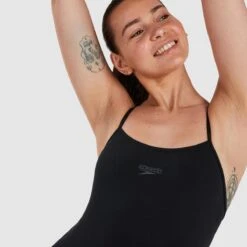 Speedo Eco Endurance+ Thinstrap Swimsuit - Black -Outlet Swimsuit Zone Store tumbnail d6db23a0 3597 4b69 b074 e6f10ea1fa7a