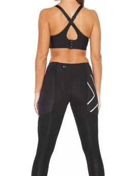 2XU Women's Aero Vent Mid-Rise Compression Tights - Black/ Silver Reflective -Outlet Swimsuit Zone Store tumbnail d840d2d9 6a16 43ae a205 54a93c39a2c0