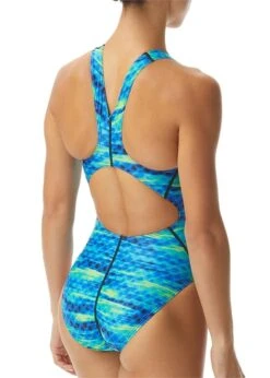 TYR Castaway Maxfit Swimsuit - Blue/ Green