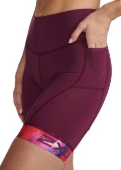 2XU Women's Core 7 Inch Tri Short - Mulberry/ Festival -Outlet Swimsuit Zone Store tumbnail f78aae22 307b 4c97 9cee 5a4f34e92137