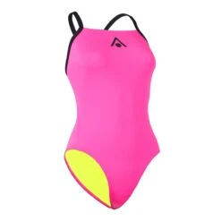 Aquasphere Essentials Tie Back Swimsuit - Bright Pink / Black -Outlet Swimsuit Zone Store tumbnail fc401379 f15e 425e b757 52d4363ee48c