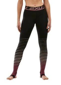 2XU Women's Power Recovery Compression Tights - Black/ Zephr -Outlet Swimsuit Zone Store wa4418b blk zyr 00