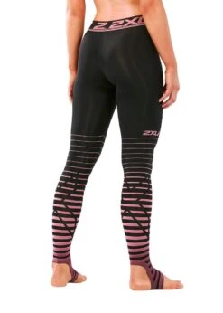 2XU Women's Power Recovery Compression Tights - Black/ Zephr -Outlet Swimsuit Zone Store wa4418b blk zyr 01 1