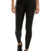 2XU Women's Mid- Rise Run Dash Line Tights - Black/Bluejay Reflective