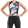 2XU Women's Compression Tri-suit - Black/Chroma -Outlet Swimsuit Zone Store wt5522d blk chr