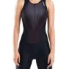 2XU Women's Perform Front Zip Trisuit - Black/Shadow -Outlet Swimsuit Zone Store wt5533d blk sdw 00