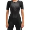 2XU Women's Perform Zip Sleeved Trisuit - Black/Shadow -Outlet Swimsuit Zone Store wt6060d blk sdw
