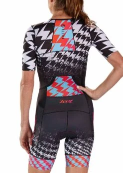 Zoot Suit Women's Ultra Tri Short Sleeve Aerosuit- Ultra 19 -Outlet Swimsuit Zone Store wultratriracesuitback3