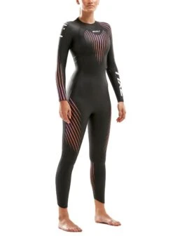 2XU Women's P:1 Propel Wetsuit - Black/Sunset Ombre -Outlet Swimsuit Zone Store ww4994c blk som 02