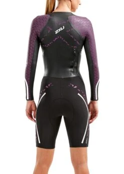 2XU Women's Swim Run: Pro Wetsuit- Black / Berry 15 2XU Women's Swim Run: Pro Wetsuit- Black / Berry -Outlet Swimsuit Zone Store ww5478c blk vyg 01