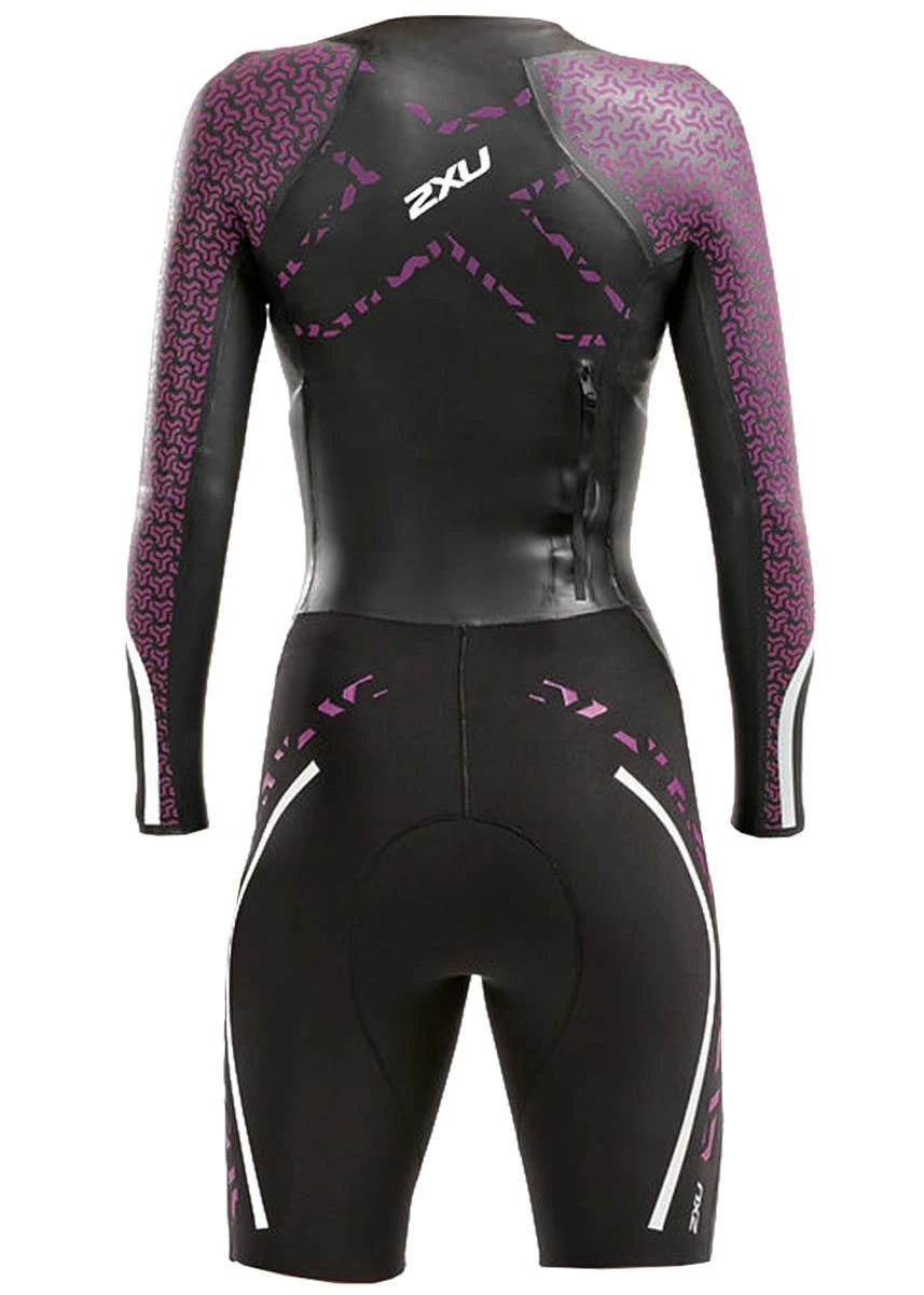 2XU Women's Swim Run: Pro Wetsuit- Black / Berry 6 2XU Women's Swim Run: Pro Wetsuit- Black / Berry - Image 4