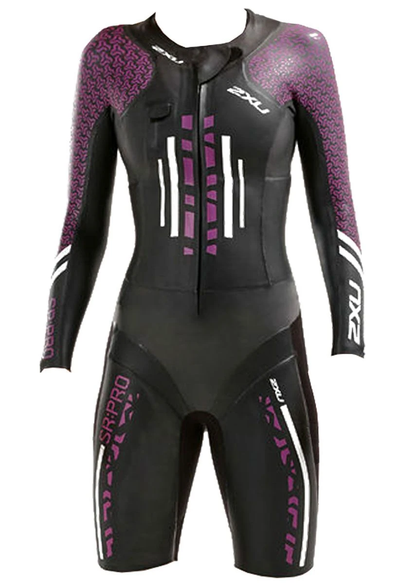 2XU Women's Swim Run: Pro Wetsuit- Black / Berry 5 2XU Women's Swim Run: Pro Wetsuit- Black / Berry - Image 3