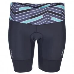 Zoot Suit Women's Performance Tri 8" Short - Waves / Black